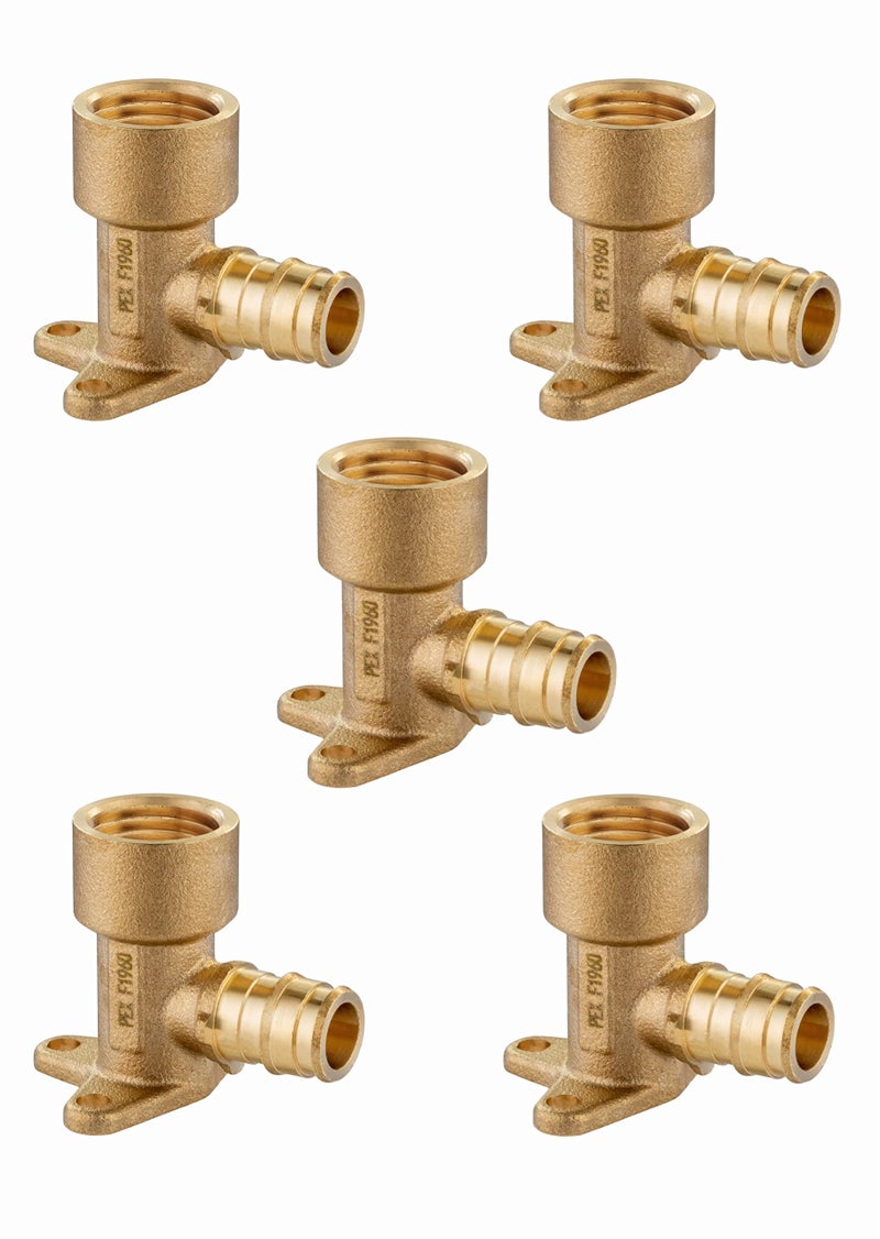 Pack of 5 EFIELD Pex A Expansion Fitting 12x 12 Female NPT Dropear Elbow ASTM F1960PEX19601165PCS