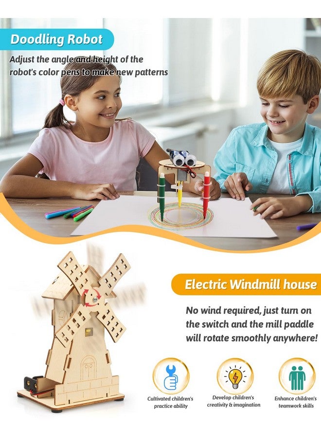 Poraxy STEM Kits for Kids Age 8-10-12, 6 in 1 Science Kits, Wooden 3D Puzzles, Toys for Ages 8-13, Building Projects Crafts Model Kits, Birthday Gifts for Boys Girls Ages 7 8 9 10 11 12 13 Years Old - Image 4