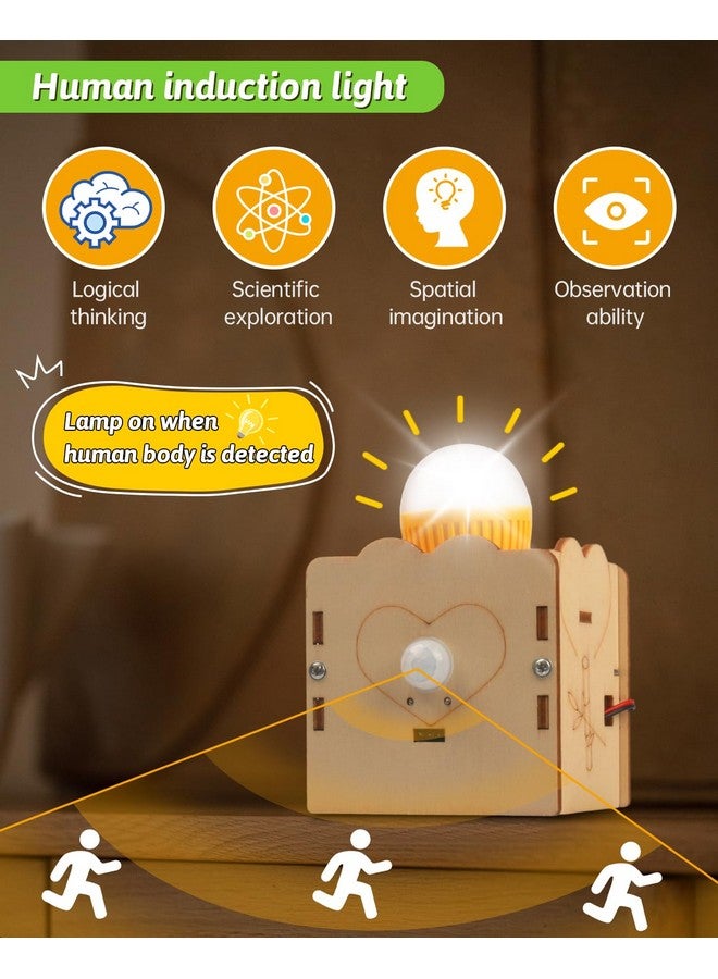 Poraxy STEM Kits for Kids Age 8-10-12, 6 in 1 Science Kits, Wooden 3D Puzzles, Toys for Ages 8-13, Building Projects Crafts Model Kits, Birthday Gifts for Boys Girls Ages 7 8 9 10 11 12 13 Years Old - Image 2