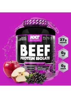 NXT Nutrition Beef Protein Isolate Zero Dairy Apple & Blackcurrant Flavour 60 Servings 1.8 kg  - Image 2