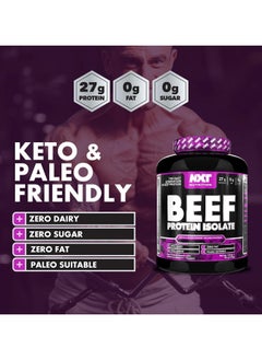 NXT Nutrition Beef Protein Isolate Zero Dairy Apple & Blackcurrant Flavour 60 Servings 1.8 kg  - Image 3