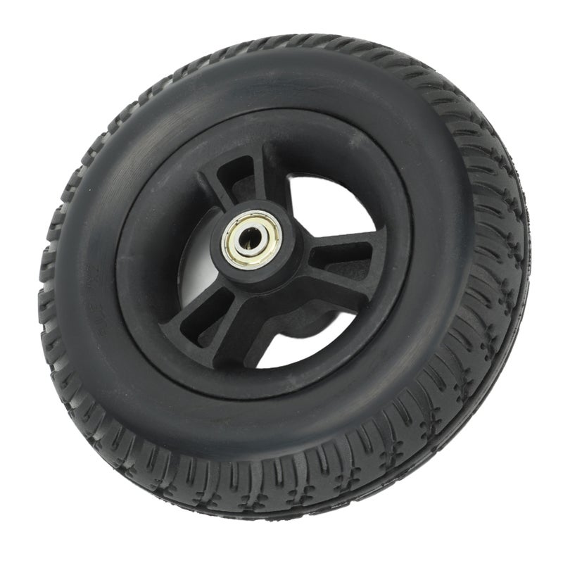 Wheelchair Wheel Replacement Non Slip Solid PU Strong Bearing Capacity Walker Accessories 7in - Image 4