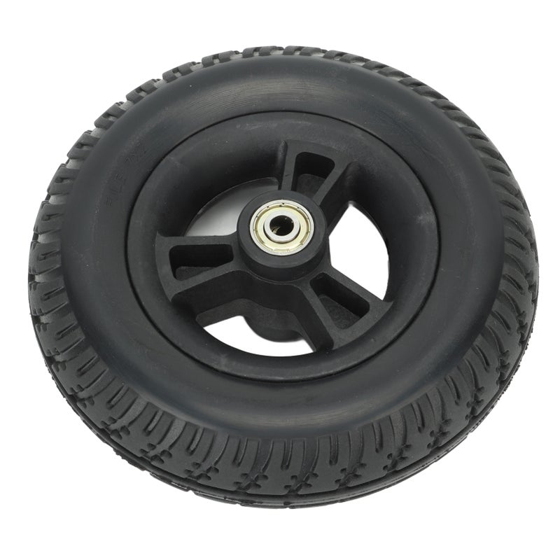 Wheelchair Wheel Replacement Non Slip Solid PU Strong Bearing Capacity Walker Accessories 7in - Image 5