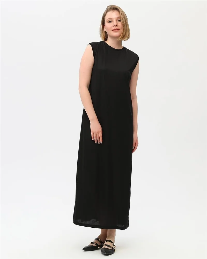 بي ويست Sleeveless Black Maxi Dress