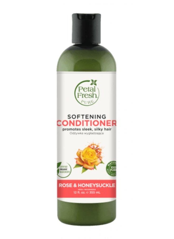 Petal fresh - Pure Rose & Honey Suckle Softening Conditioner 355ml - Image 1