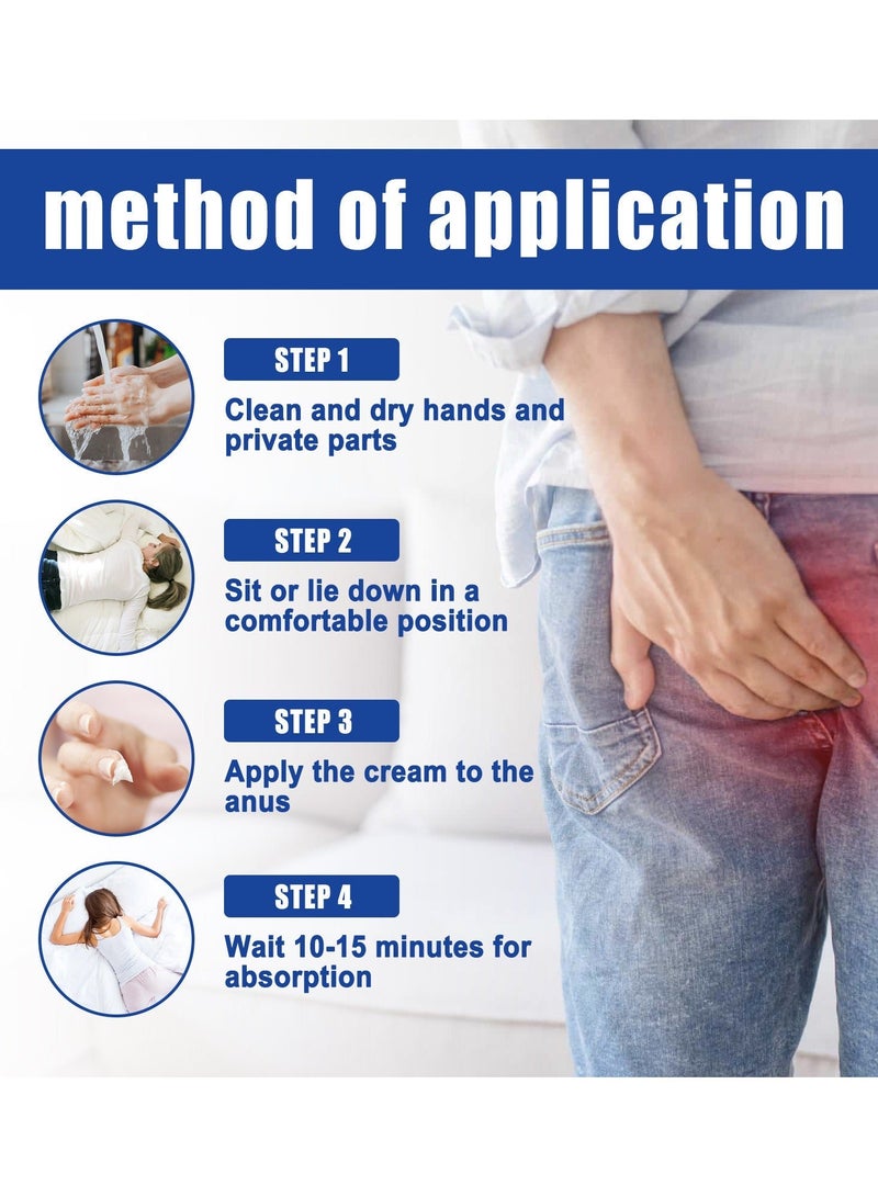 SOUTH MOON Hemorrhoid Cream for Relieve Perianal Itching and Treat Hemorrhoids - Image 4