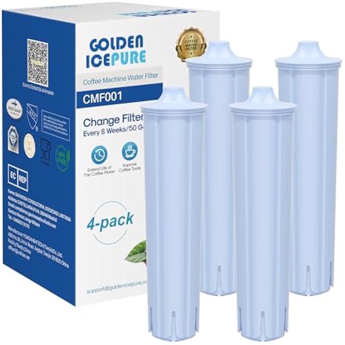 GOLDEN ICEPURE Tv Sd Nsf Certified Fully Automatic Coffee Machine Water Filter Replacement For Jura Blue Filter Cartridge For Jura Compatible With Jura Ena 4 Pieces Not Jura E6E8 - Image 2