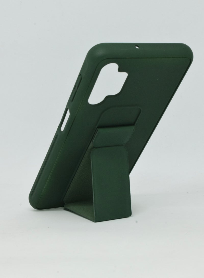 BORTONY Galaxy A32 5G Case, Fully Covered With Finger Grip Stand Holder Anti Slip Shockproof Protective Case Cover For Samsung Galaxy A32 5G - Image 2