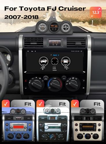 Dasaita Android 13 Radio for Toyota FJ Cruiser 20072018 6GB64GB 123 QLED Touchscreen Qualcomm 8 Core CPU Builtin 4G Cellular inDash Navigation 2K Display - Image 3