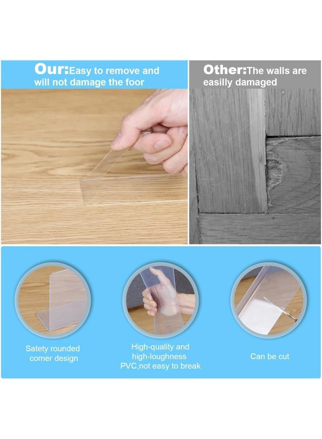 Uzpomel Under Couch Blocker for Pets Toys, Clear Furniture Gap Stopper to Prevent Sliding Underneath, Adjustable Universal Under Bed Blocker Guard for DogsCats Safety, Transparent Sofa & Recliner Gap Filler - Image 5