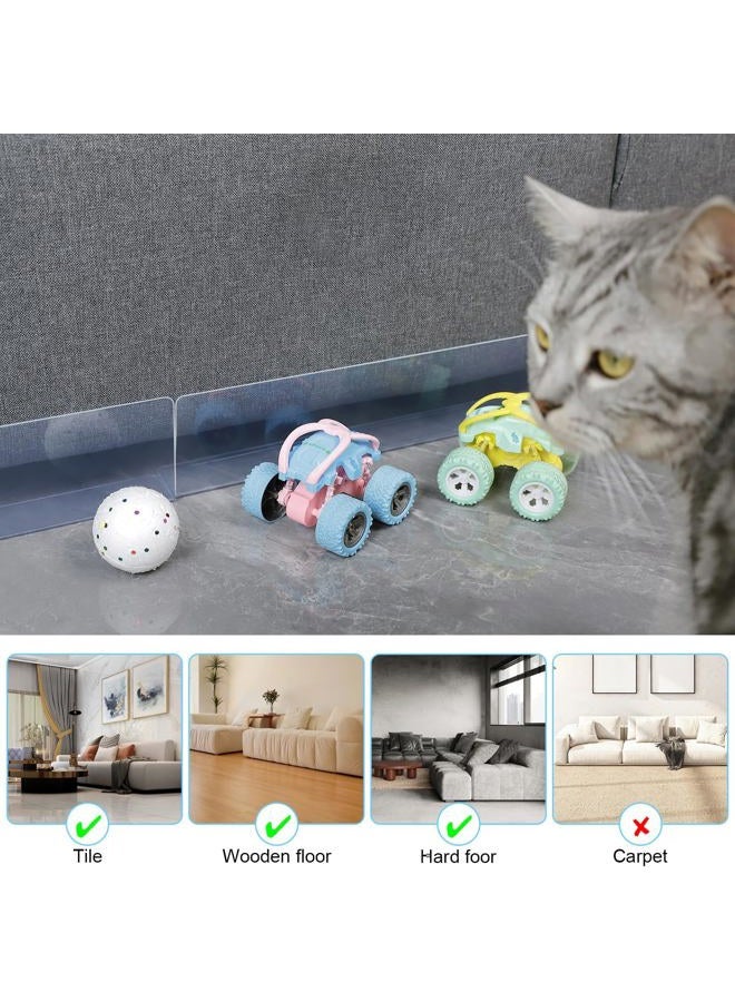 Uzpomel Under Couch Blocker for Pets Toys, Clear Furniture Gap Stopper to Prevent Sliding Underneath, Adjustable Universal Under Bed Blocker Guard for DogsCats Safety, Transparent Sofa & Recliner Gap Filler - Image 4