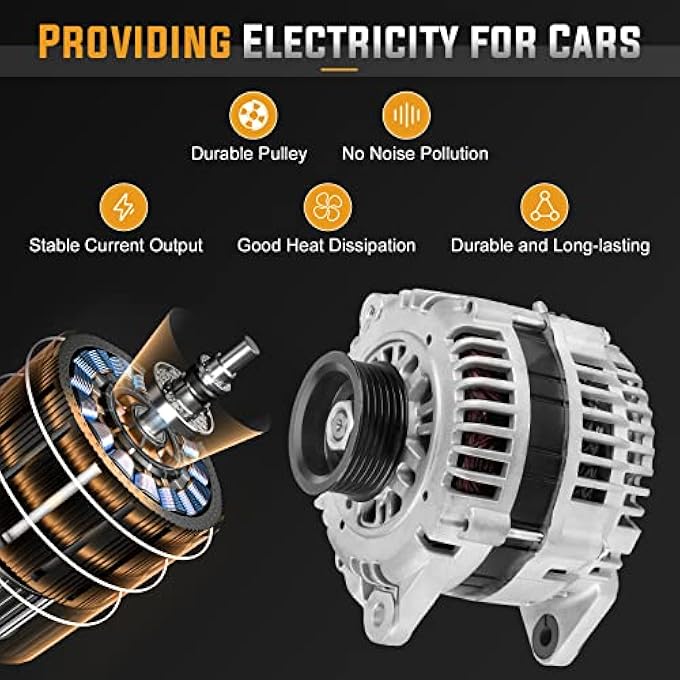 ILONPA Alternator Replacement Compatible with 1998 1999 Infiniti I30 3.0L, 1995 1996 1997 1998 1999 Nissan Maxima 3.0L 3.5L Replace AHI0018, 111381, 23100-0L701, ALT-3511 - Image 5