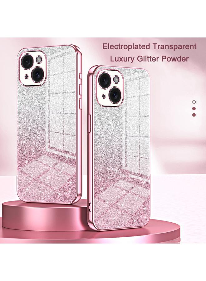 Zaboon Case For iPhone 12 Pro Max Gradient Glitter Powder Electroplated Phone Case - Image 2