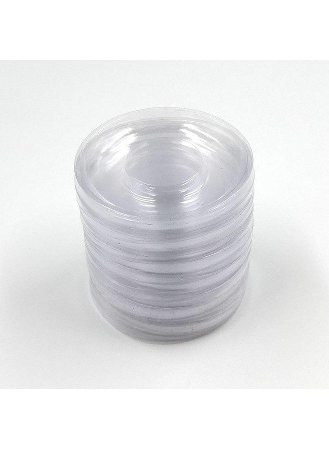 تينسيري 50 قطعة حامل صينية الرموش الدائرية الشفافة من البلاستيك علبة الرموش الصناعية دائرة لعلبة تخزين الرموش الصناعية صندوق التعبئة والتغليف حاوية مستحضرات التجميل - Image 2