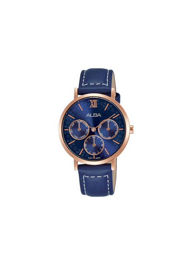 Alba Leather Chronograph Watch AP6692X