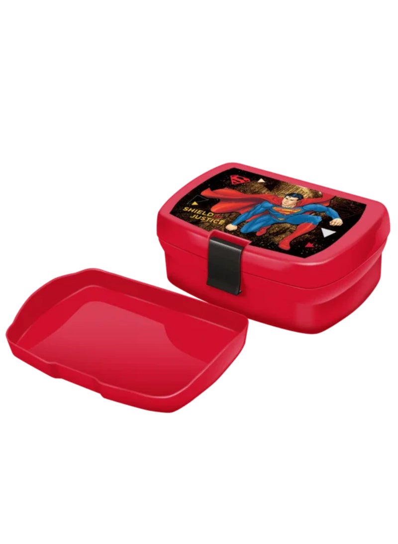 First Kid Disney DC's Superman Sandwich Box with Inner Tray Red 630ml 112-11-2118