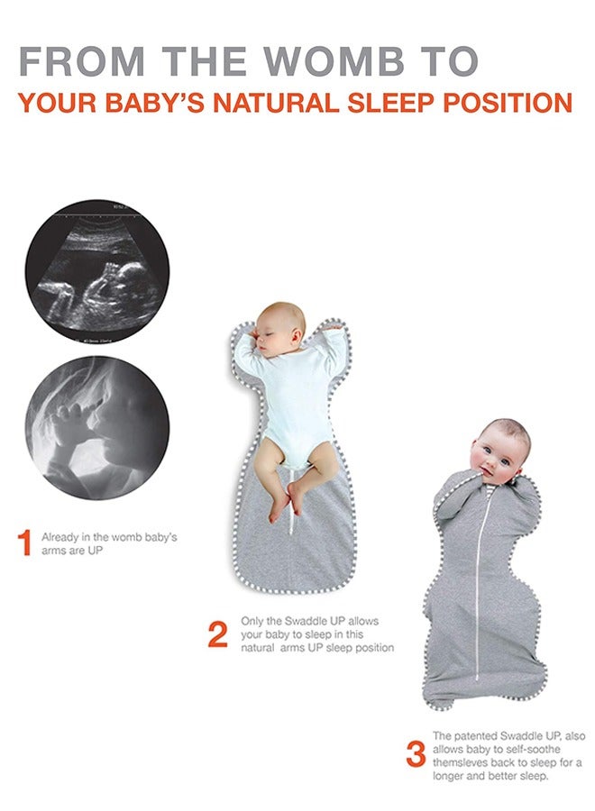 سويت لايف كيس نوم رمادي للأطفال، كيس نوم مضاد لردود الفعل المنعكسة، ملابس نوم ناعمة ومريحة للرضع، كيس نوم آمن وجيد التهوية للأولاد والبنات، مثالي للمواليد الجدد والرضع - Image 3