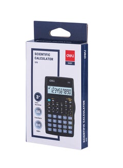 Deli Deli E1711 Scientific Calculator Black | 8+2 Digits | Solar & LR54 Batteries | 56 Functions for Students and Professionals  - Image 5