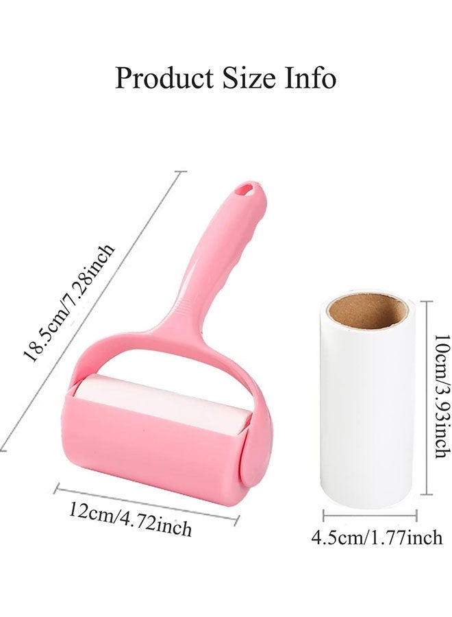 Lint Roller with 9 Refills, Manual Pet Hair Remover, Lint Remover Kit, Wax Removal Roll, Cat Hair Remover, Adhesive Lint Brush, Animal Fluff Remover Set, Multi-Surface Fur Removal Tool, Extra Sticky Rollers 540 Sheets  + 1 Handle, Portable Mini Lint Cleaning Roller Refill for Clothes, Furniture, Bed, Car, and Pet Hair, Cat Dog Fur Carpet, Dust - Image 5
