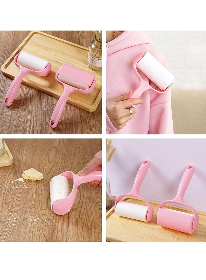 Lint Roller with 9 Refills, Manual Pet Hair Remover, Lint Remover Kit, Wax Removal Roll, Cat Hair Remover, Adhesive Lint Brush, Animal Fluff Remover Set, Multi-Surface Fur Removal Tool, Extra Sticky Rollers 540 Sheets  + 1 Handle, Portable Mini Lint Cleaning Roller Refill for Clothes, Furniture, Bed, Car, and Pet Hair, Cat Dog Fur Carpet, Dust - Image 3