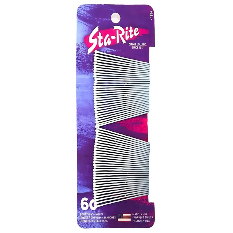Sta-Rite White Bobby Pins - 60 count - Image 1