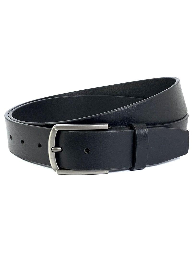 CLASSIC MILANO® Genuine Leather Belt Men in an elegant GIFT BOX; Classic Jean Belt; Belts for men Mens belt Leather; Pin Buckle 35MM - Image 1