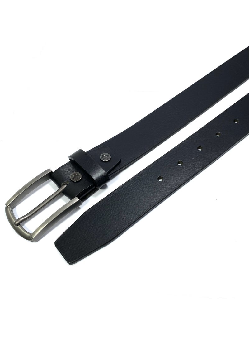 CLASSIC MILANO® Genuine Leather Belt Men in an elegant GIFT BOX; Classic Jean Belt; Belts for men Mens belt Leather; Pin Buckle 35MM - Image 2