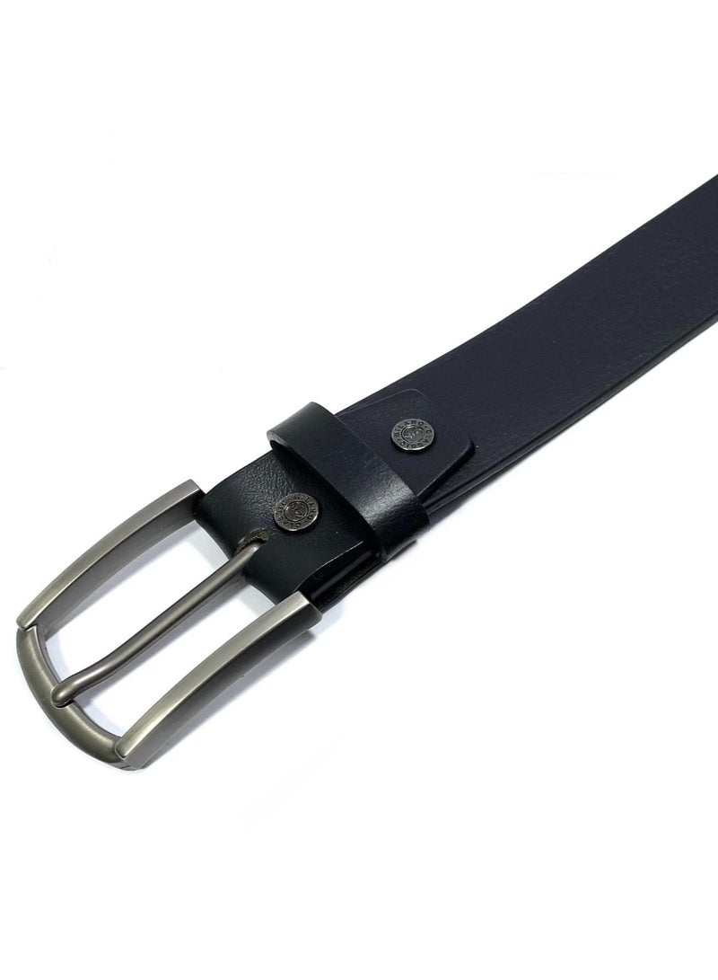 CLASSIC MILANO® Genuine Leather Belt Men in an elegant GIFT BOX; Classic Jean Belt; Belts for men Mens belt Leather; Pin Buckle 35MM - Image 3