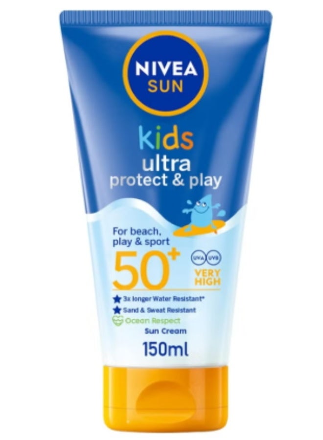 Nivea NIVEA SUN Kids Lotion, UVA & UVB Protection, Swim & Play, SPF 50+, 150ml - Image 1