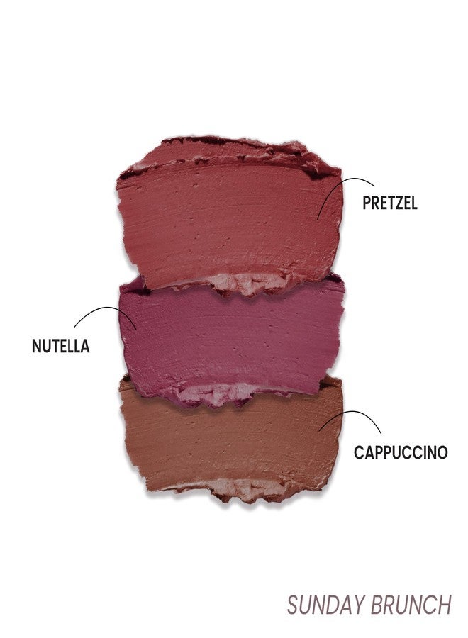 LAMIOR Blurry Fudgy Lip Tint - Combo of 3, Shade - Sunday Brunch | Ultra Velvety Matte | Transfer Proof & Hydrating Formula | Long-Lasting Lip Tint with Cushion Applicator | Vegan & Cruelty-Free - Image 2