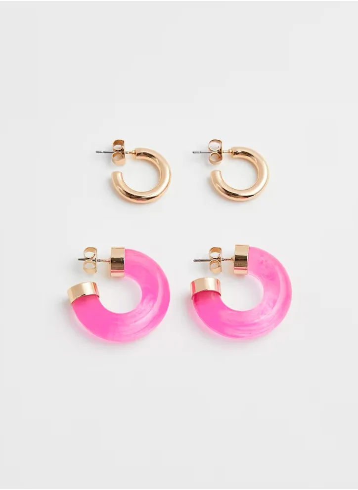 H&M 2-Pack Hoop Earrings