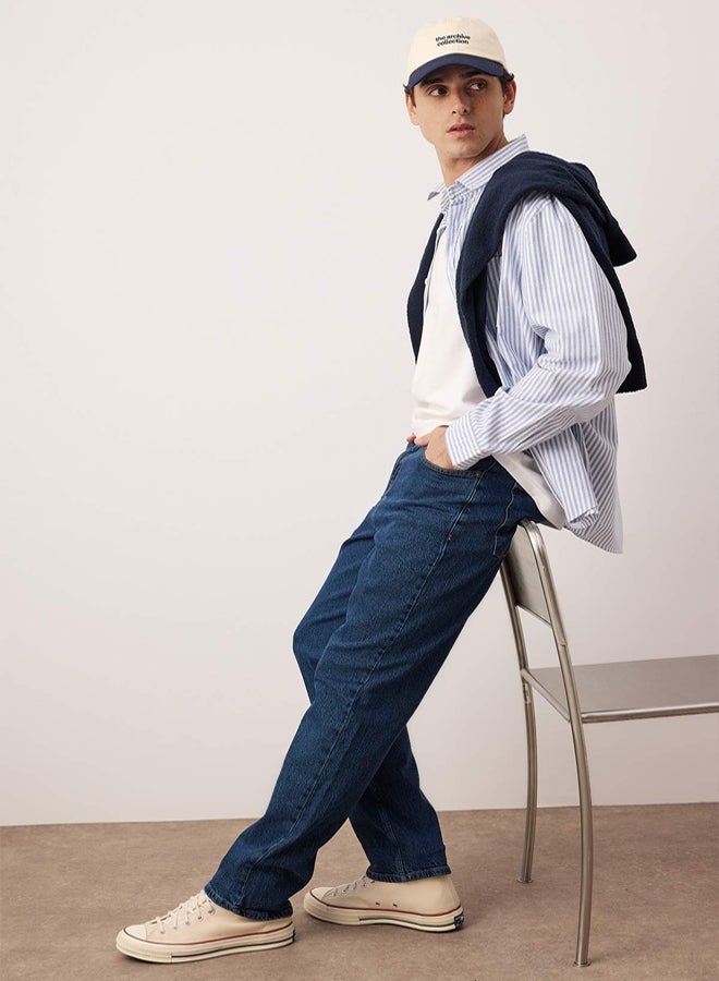 trendyol Navy Blue Baggy/90's Straight Fit Jeans Baggy Jeans - Image 3