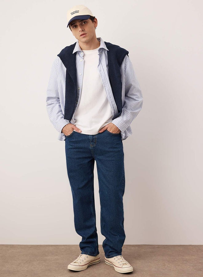 trendyol Navy Blue Baggy/90's Straight Fit Jeans Baggy Jeans - Image 2