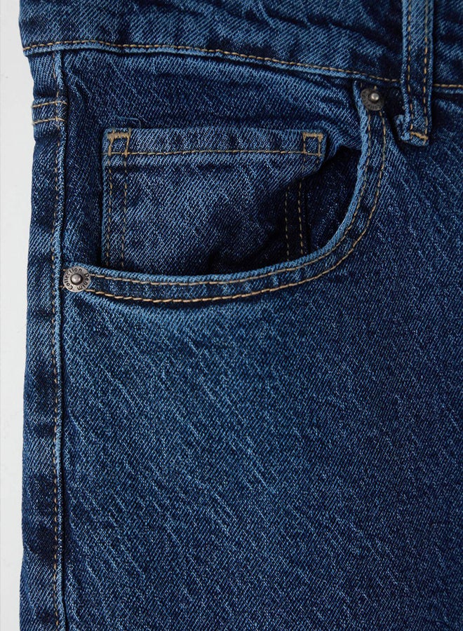 trendyol Navy Blue Baggy/90's Straight Fit Jeans Baggy Jeans - Image 5