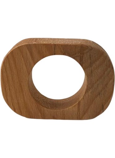 Decorium Wood Wooden Napkin Ring 6-Piece  - Image 1