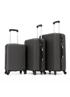 CAPITAL CAPITAL Hardside Luggage Trolley Bag 3 Pieces set,Grey (S-20,M-24,L-28 Inch)  - Image 1