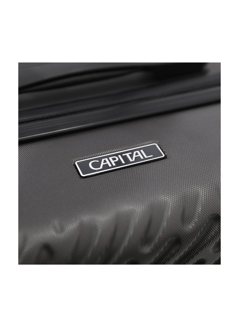 CAPITAL CAPITAL Hardside Luggage Trolley Bag 3 Pieces set,Grey (S-20,M-24,L-28 Inch)  - Image 4