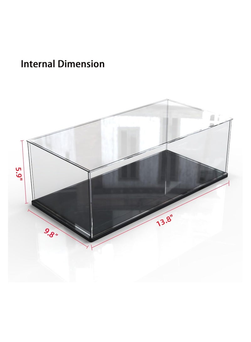 TPGP Thickened Clear Acrylic Display Case for Lego Ideas Central Perk Collectibles Assemble Transparent Box with Black Wood-Plastic Base,Inside 13.8 x 9.8 x 5.9in - Image 2