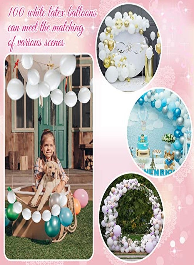 Meanplan 100 Pcs Link Balloon Linking Balloon Latex Linkable Balloons Connected Wedding Party Decoration (White, 12 Inch) - Image 3