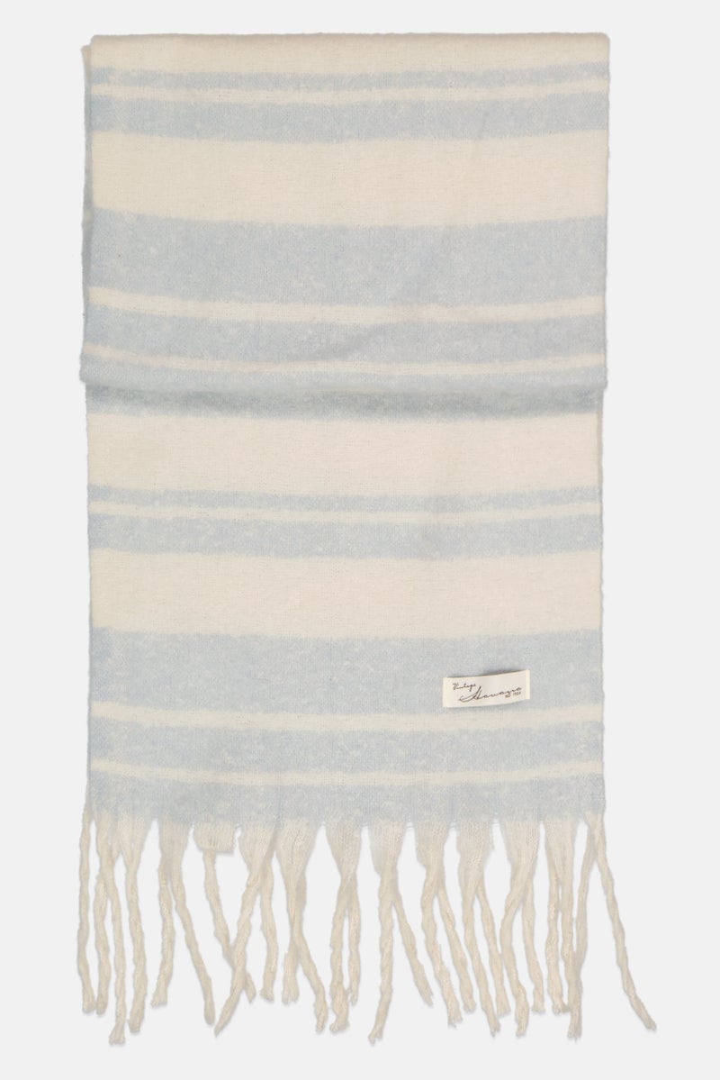 Vintage Havana وشاح محبوك مخطط للنساء 190 ل x 45 عرض سم، متعدد الألوان - Image 2