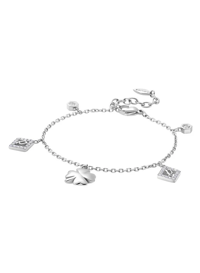 بوليس Sheeny Bracelet for Women Stainless Steel with CrystalsPEJLB0002111