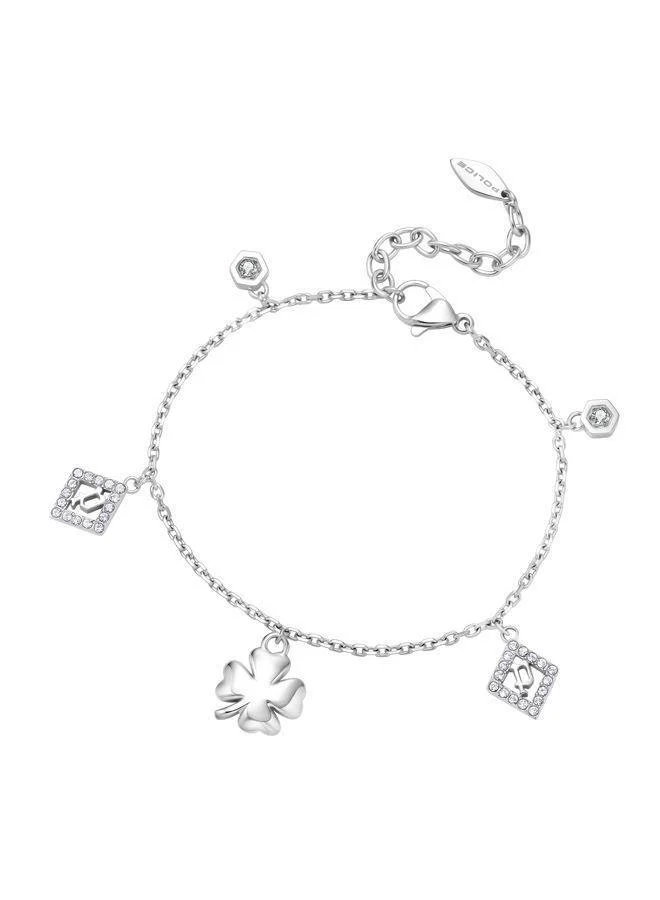 بوليس Sheeny Bracelet for Women Stainless Steel with CrystalsPEJLB0002111