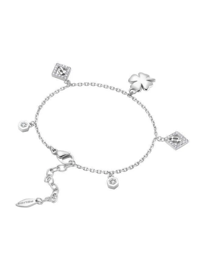 بوليس Sheeny Bracelet for Women Stainless Steel with CrystalsPEJLB0002111