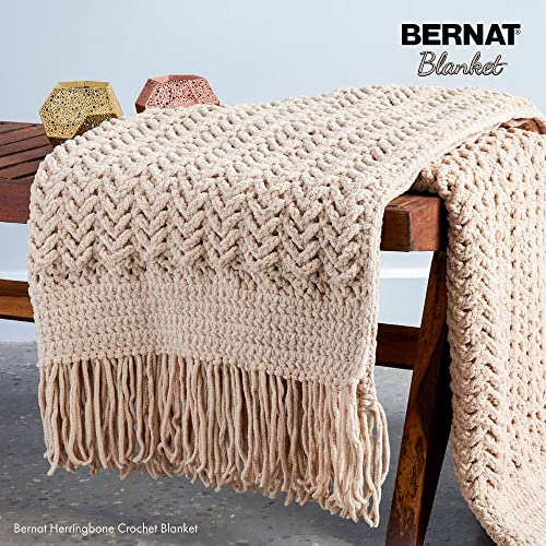 Bernat Blanket Taupe Yarn - 3 Pack of 150g/5.3oz - Polyester - 6 Super Bulky - 108 Yards - Knitting/Crochet - Image 5