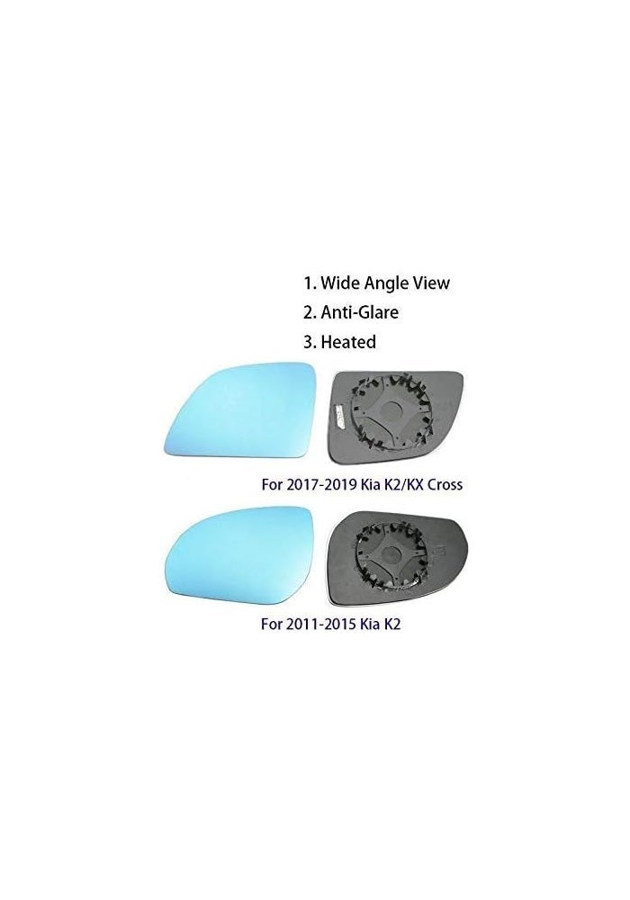 Wivplex Blue Glass Side Mirror for Kia K2 KX Cross - Image 3