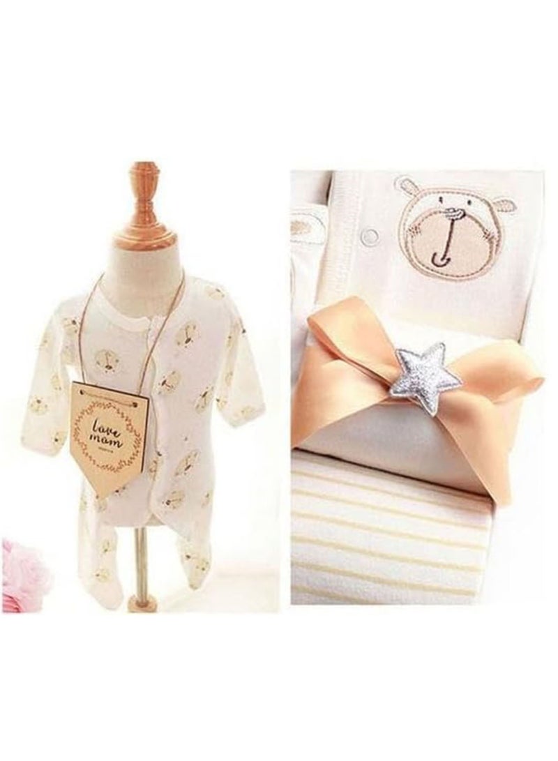 Beauenty Newborn Gift Set for Baby Boy＆Girl Infant Gift Set Baby Gifts Premium Cotton Baby Clothes Accessories Set Fits Newborn to 3 Months (Bear) - Image 3