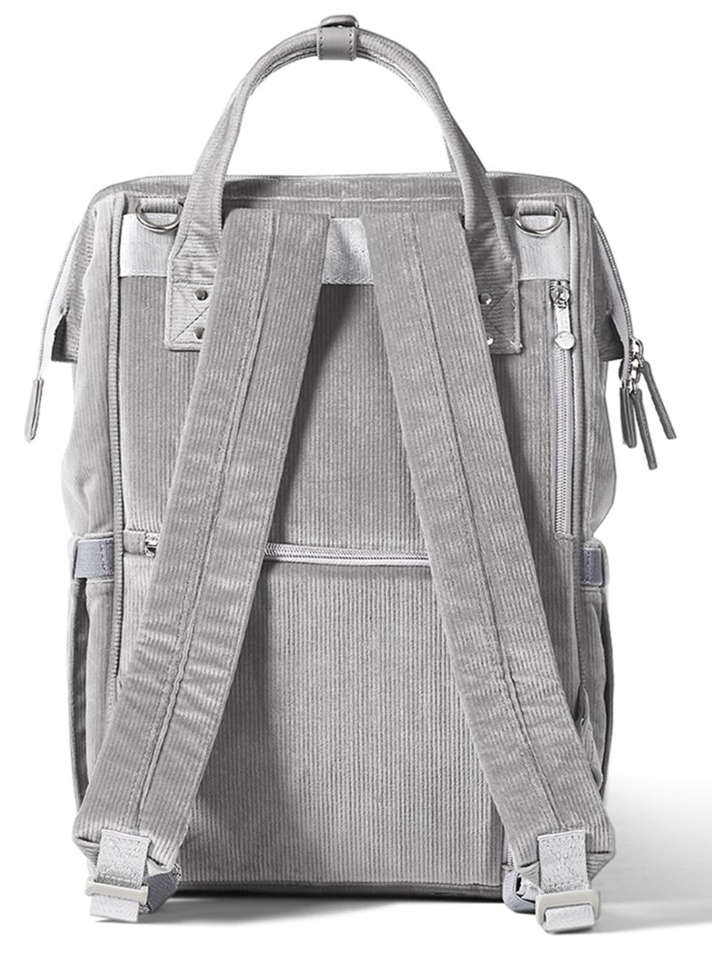 Sunveno Diaper Bag Corduroy - Grey Grey - Image 5