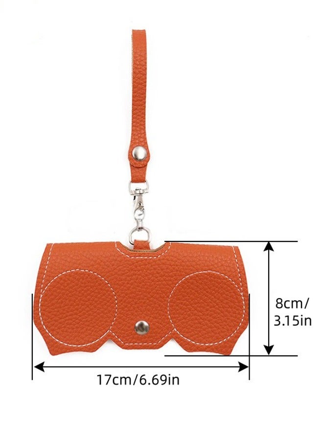 PU Soft Leather Sunglasses Bags, Eyeglass Protection Case, Portable Travel Scratch-Resistant Eyeglass Protection Bags, Pressure-Resistant Storage Bags And Straps, Portable Protection Case, Spectacle Case - Image 3