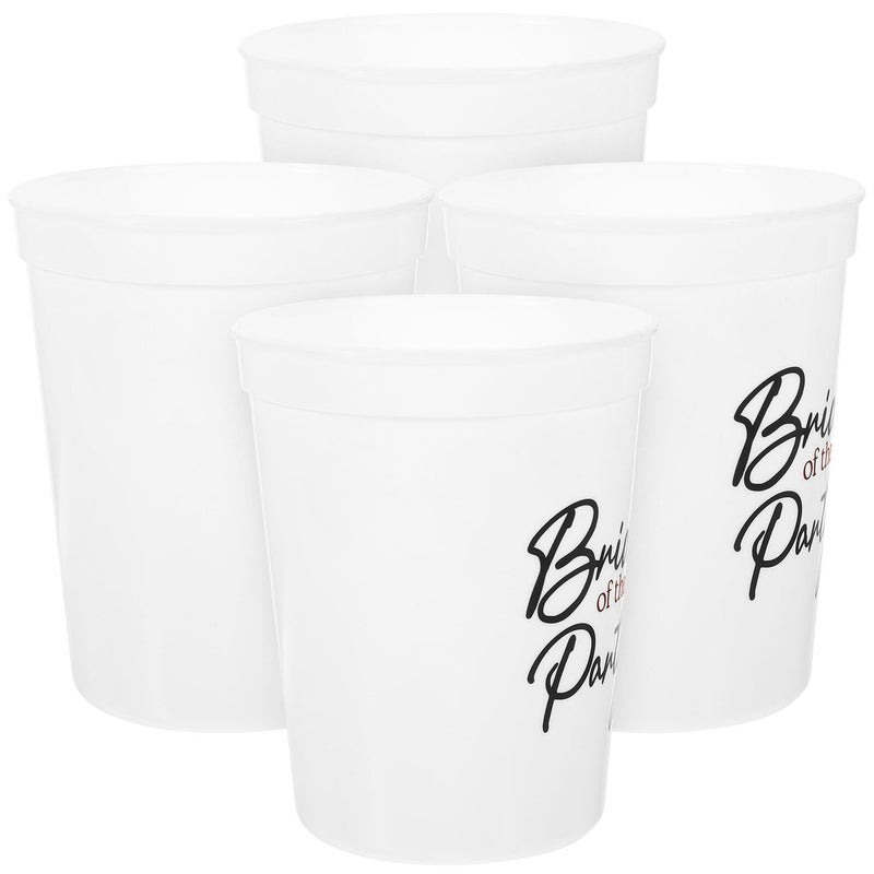 Unbreakable Plastic Juice Cups 4pcs Disposable Cocktail Wine Glasses for Party Wedding - Image 2