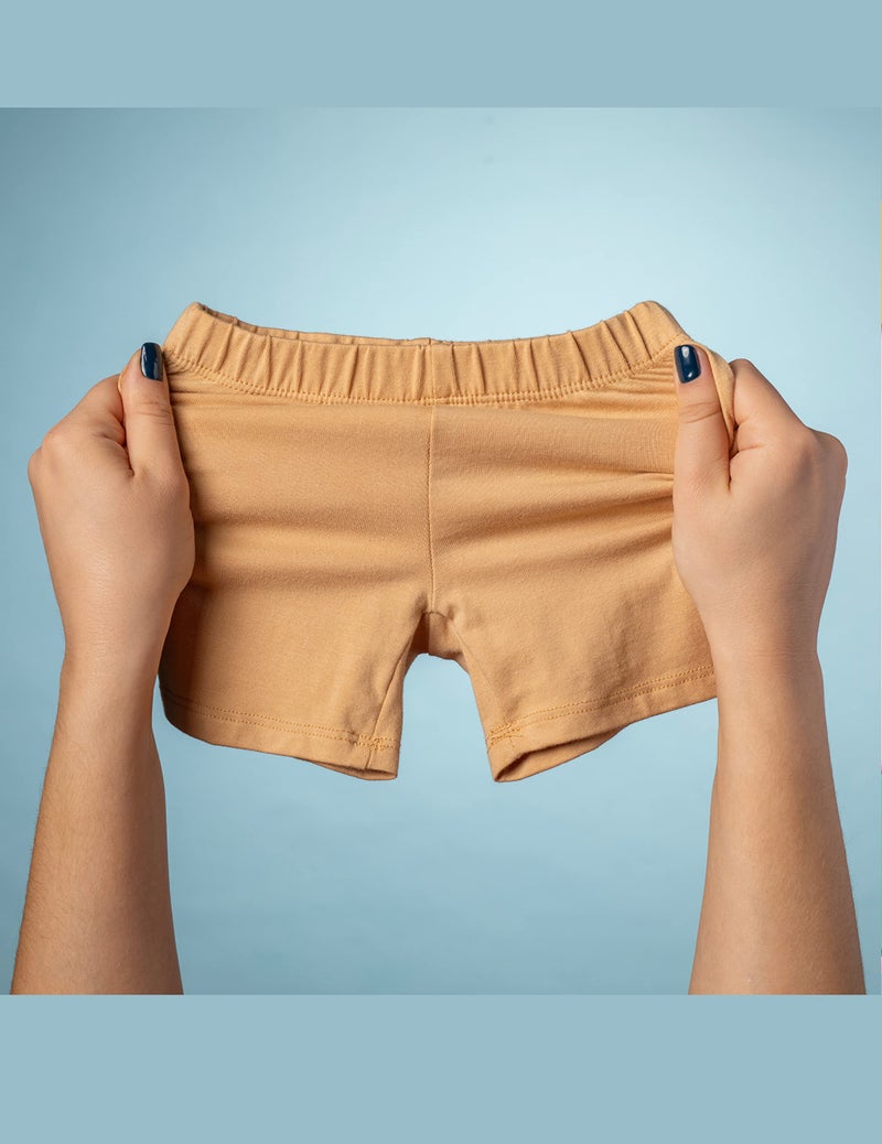 MY WAY Toddlers & Girls Bike Shorts Cotton & Spandex — Biker Shorts for Under Dresses, Cartwheel & Dance - 3 PK Black, H Grey, and White 8 - Image 4